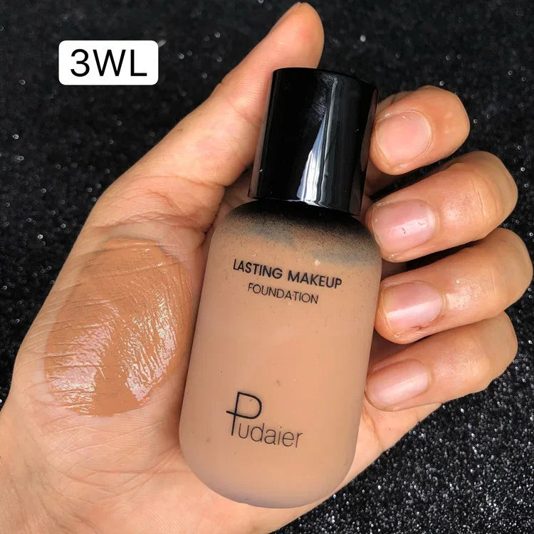 40ML Face Liquid Foundation Full Concealer Makeup Waterproof Base Brighten Whitening Cover Dark Circle Matte Foundation Cosmetic