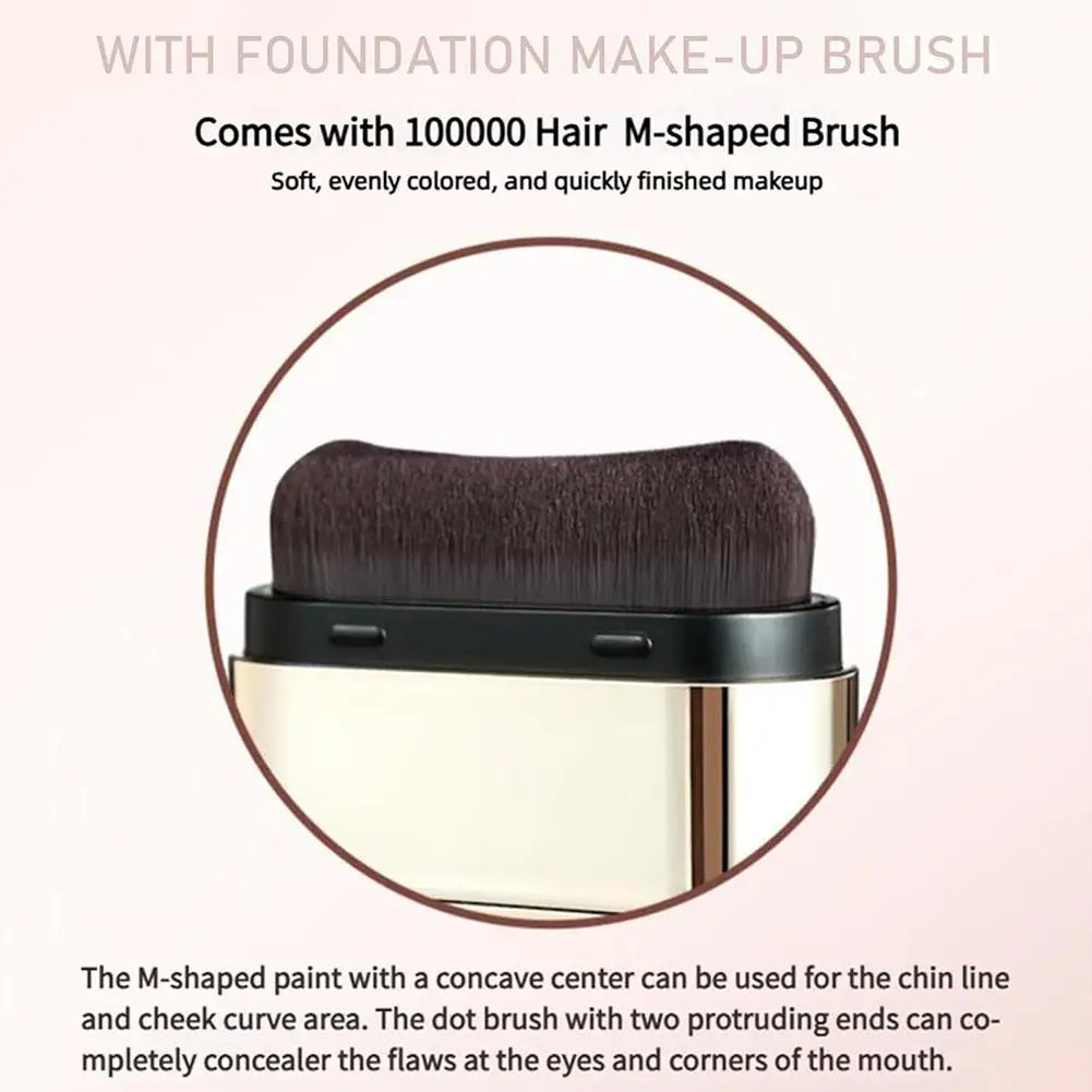 2-In-1 Matte Foundation Stick Lightweight Long-lasting Refreshing Full Coverage Dark Circles Corrector Facial Makeup