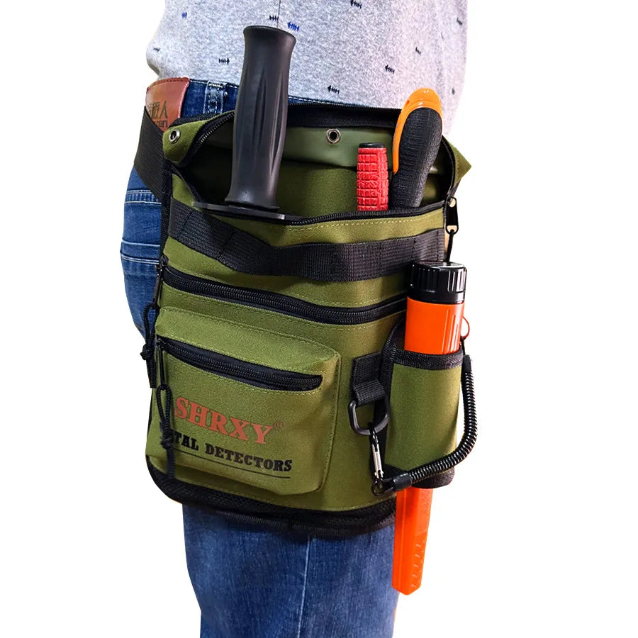 Metal Detector Finds Bag All Terrain Garden Detecting Pouch Accessories  Digger Tools Bag