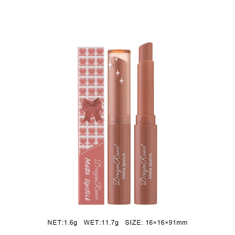 Nude Matte Lipstick Waterproof Nude Pink Lip Sticks Not Fading Sexy Red Velvet Lipsticks for Women Make Up Lasting Lip Cosmetics