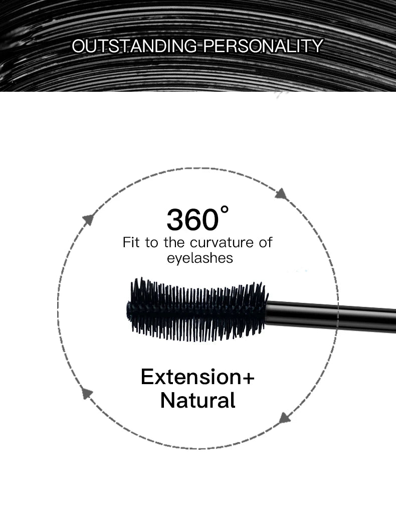Black Waterproof Mascara for All Lengthening Makeup Products Eyelash Extension Curling Eye Lashes Mascara 7D Effect Eye Cosmetic