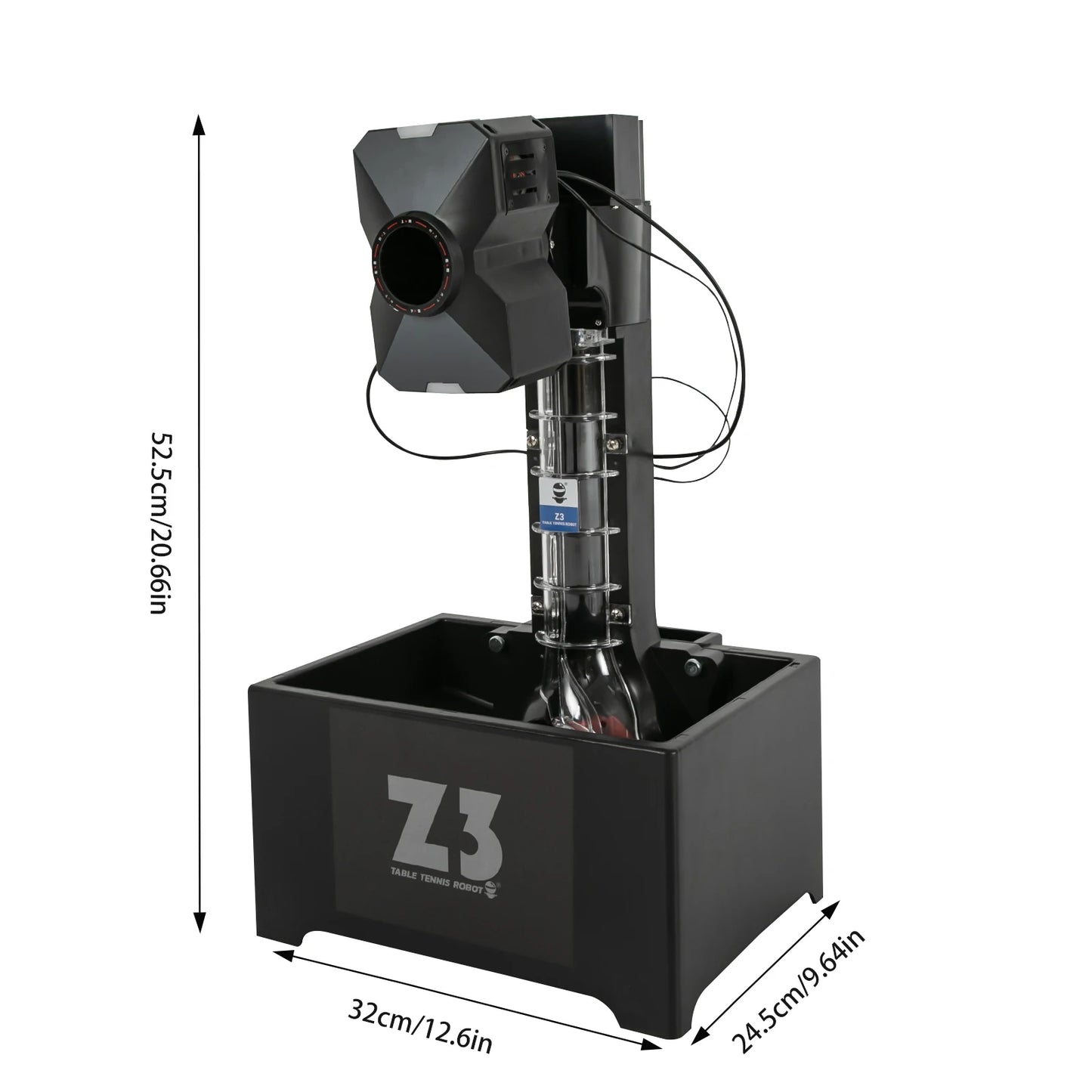 Table Tennis Robot 100 Balls Capacity Automatic Ping Pong Ball Pitching Machine with Remote Control for Pong Lover Self-training