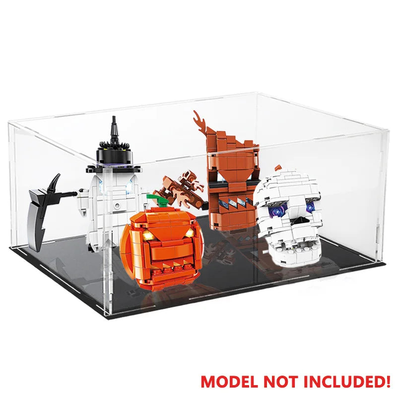 1:14 Scale Transparent Acrylic Display Box, Suitable for Protection and Display of Small Collections of Toy Car Model Building Blocks (Inner Circle Size 37X19X12Cm)