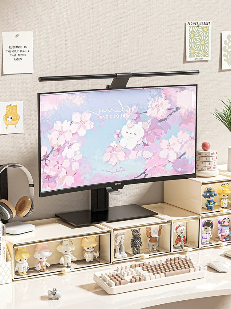 Storage Box with Drawers – Desktop Organizer, Display Case for Collectibles, Office Storage ContainerCustomizable Combination