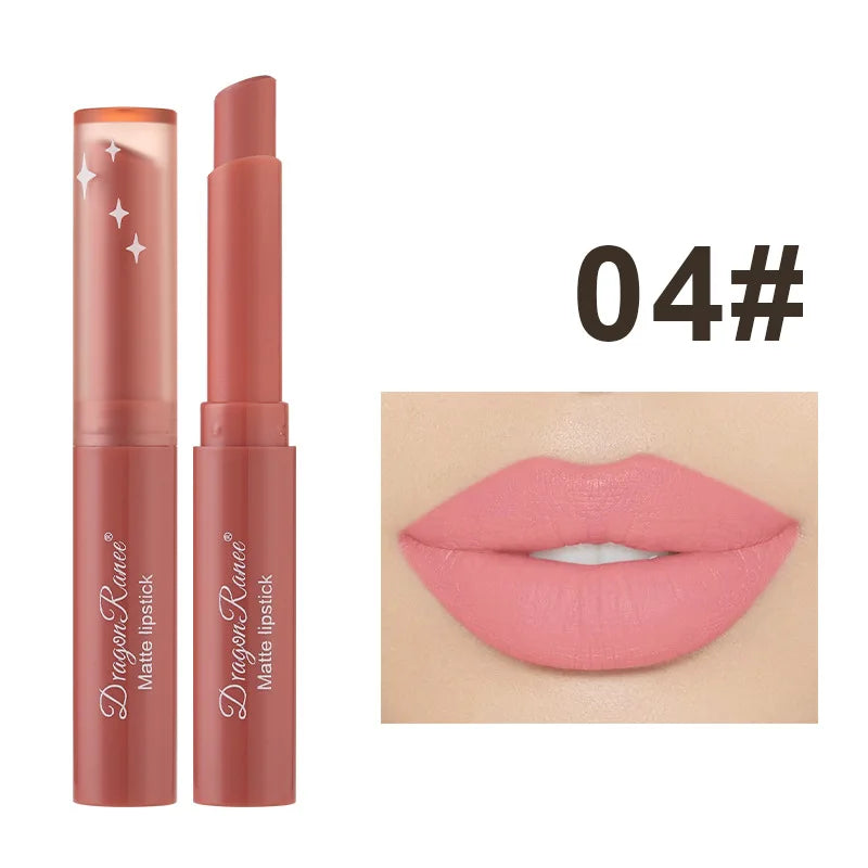 Nude Matte Lipstick Waterproof Nude Pink Lip Sticks Not Fading Sexy Red Velvet Lipsticks for Women Make Up Lasting Lip Cosmetics