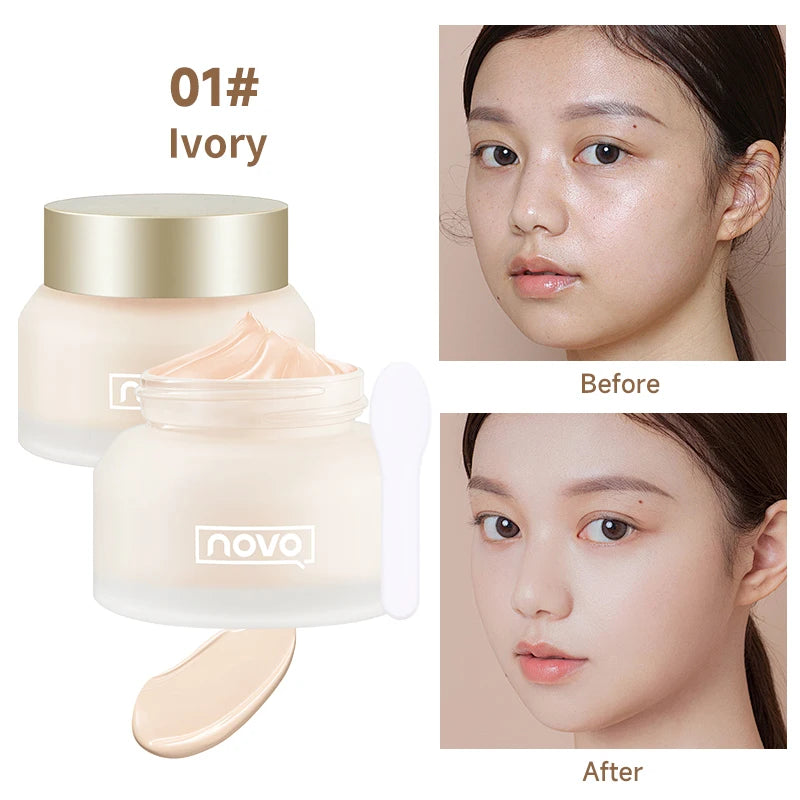 Moisturizing Matte Foundation & BB Cream,Full Coverage Concealer,Long Lasting,Oil Control,Waterproof,Non-Clumpy, Evens Skin Tone