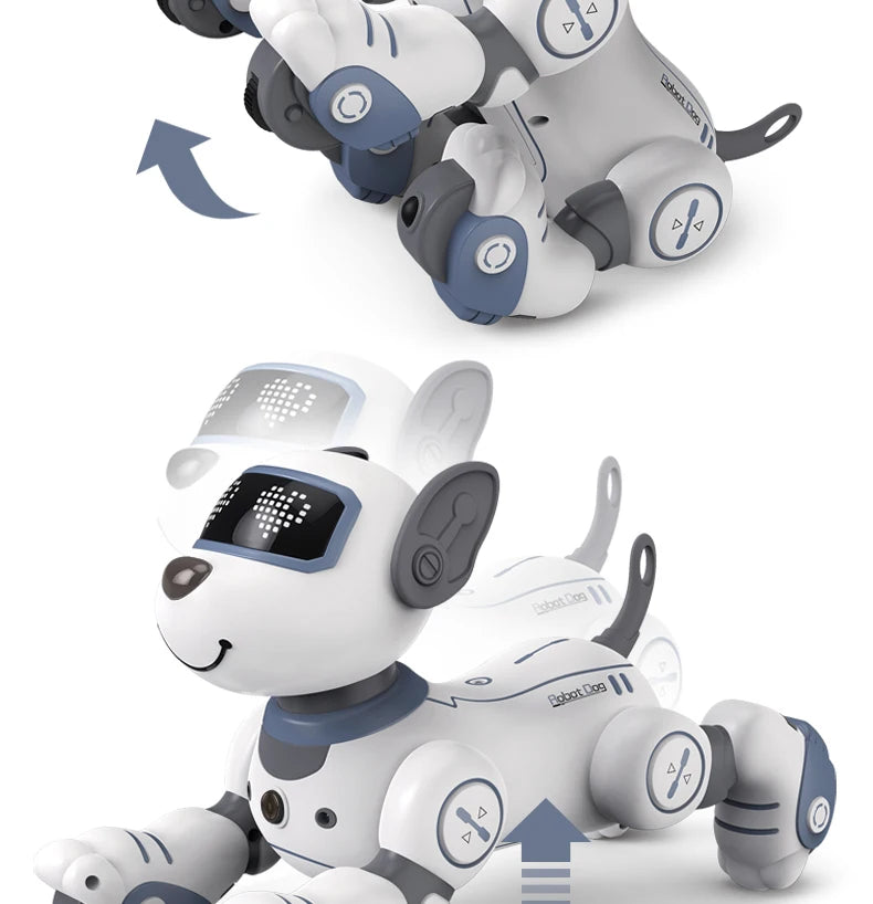 Intelligent Remote Control Robot Dog Electronic Stunt Voice Command Programmable Touch-sense Music Song Children's Toys for Boys