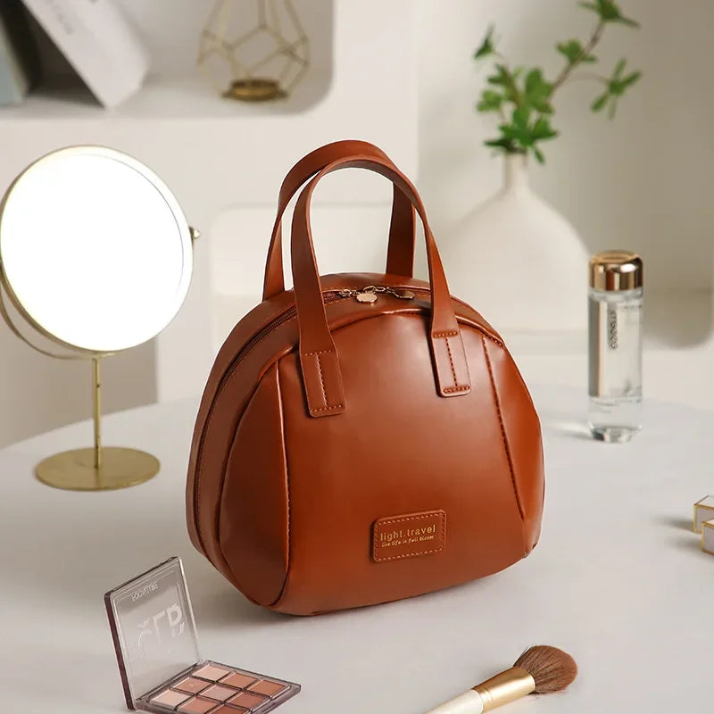 Makeup bag for Women Portable For Business Trips Toiletries Organizing Bags PU Cosmetic Beauty Bag