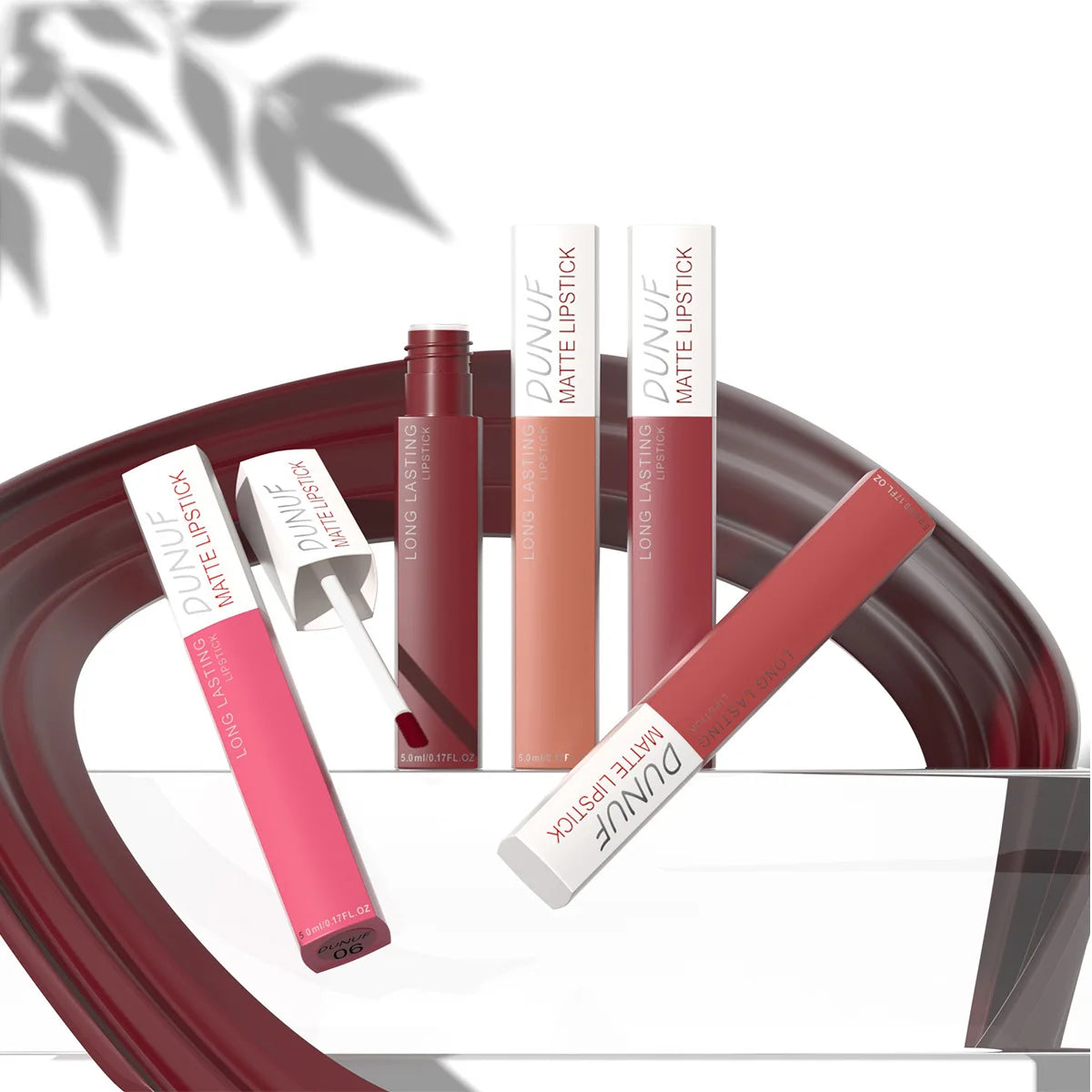 8PCS Long Lasting Matte Lipstick Set Waterproof Non Sticky Lip Glaze Never Fade Non Transfer Lipgloss