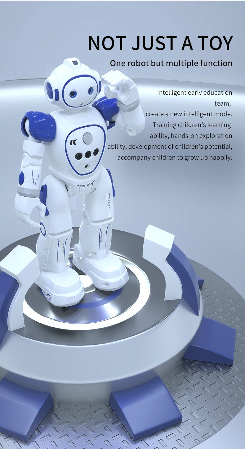 Robot Rc Emo Samrt Intelligent 2.4G Infrared Sensor Wireless Dance Music Robo Remote Control Programming Robot Toys for Girls