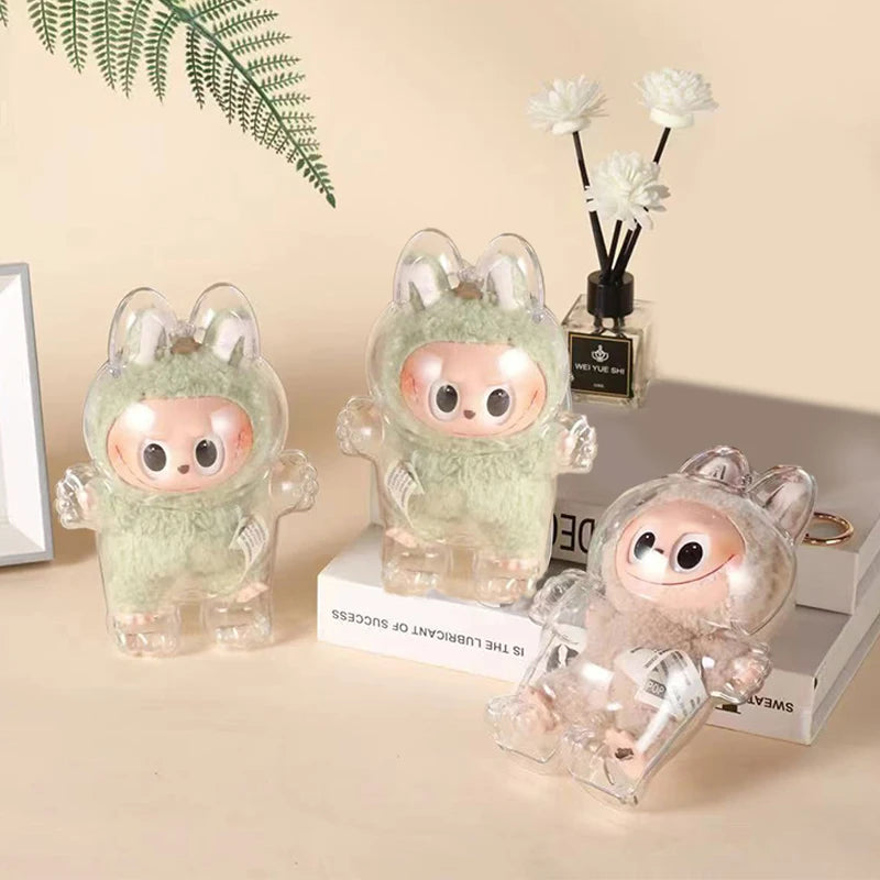 LABUBU Have A Seat Transparent Case Labubu Plastic Case Backpack Charms