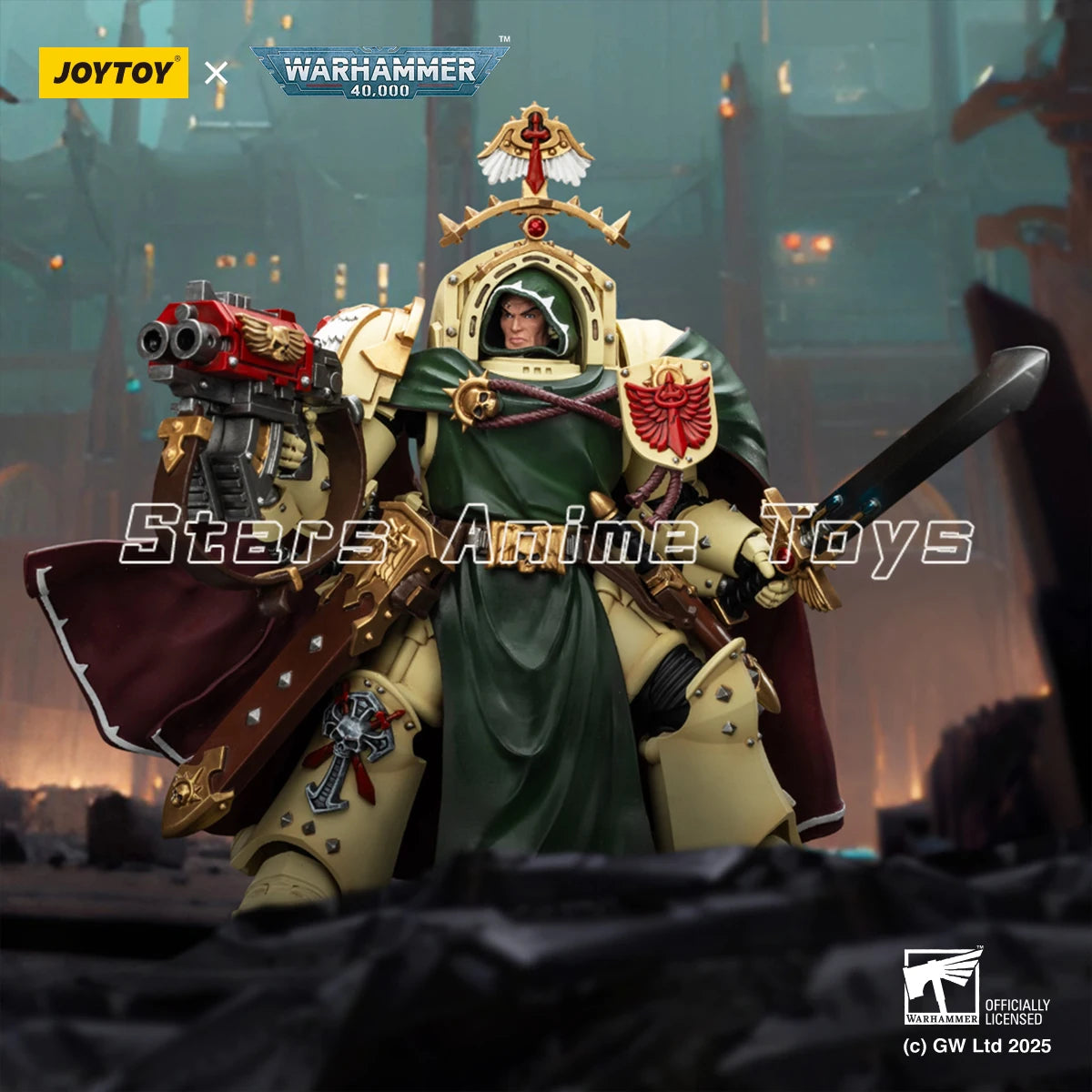 Warhammer 40000 Dark Angels Belial Grand Master of The Deathwing with The Sword of Silence and Storm Bolter