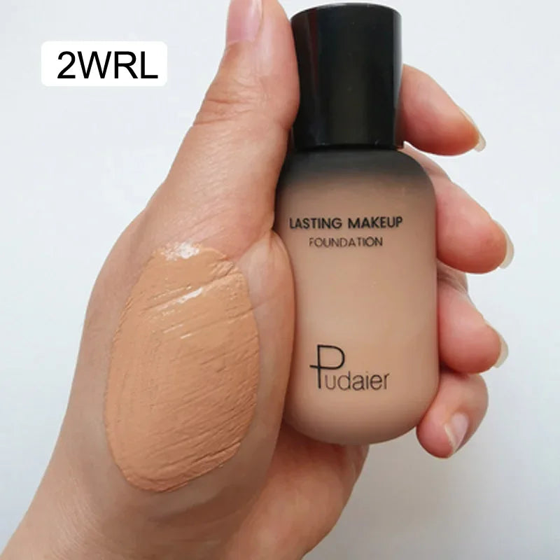 40ML Face Liquid Foundation Full Concealer Makeup Waterproof Base Brighten Whitening Cover Dark Circle Matte Foundation Cosmetic
