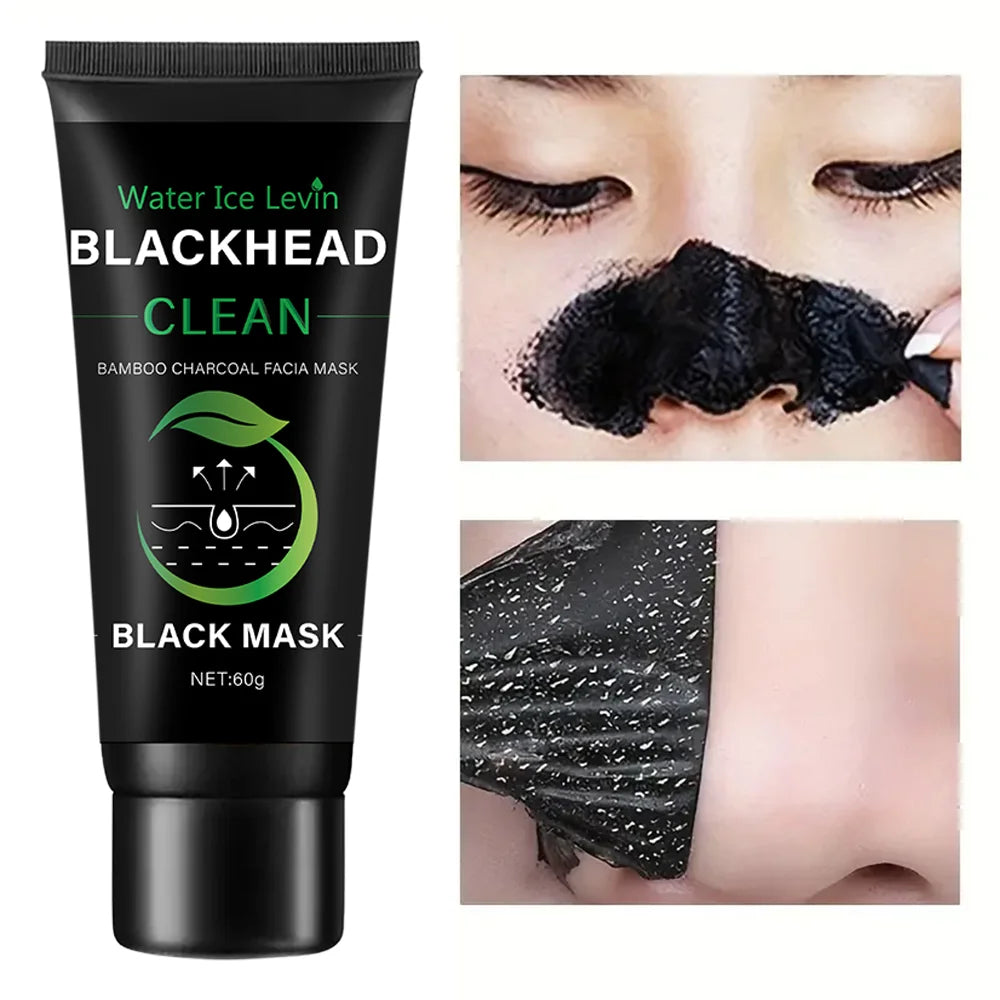 Bamboo Charcoal Fiber Mask Blackhead Removal Deep Mask Deep Cleansing Cleansing Exfoliating Mask Treatment Black Mask