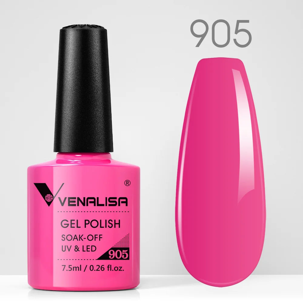 VENALISA Nail Gel Polish Semi Permanent Gellack Nail Art Salon TPO Free Glitter 7.5ml Soak off Organic UV LED Nail Gel Varnish