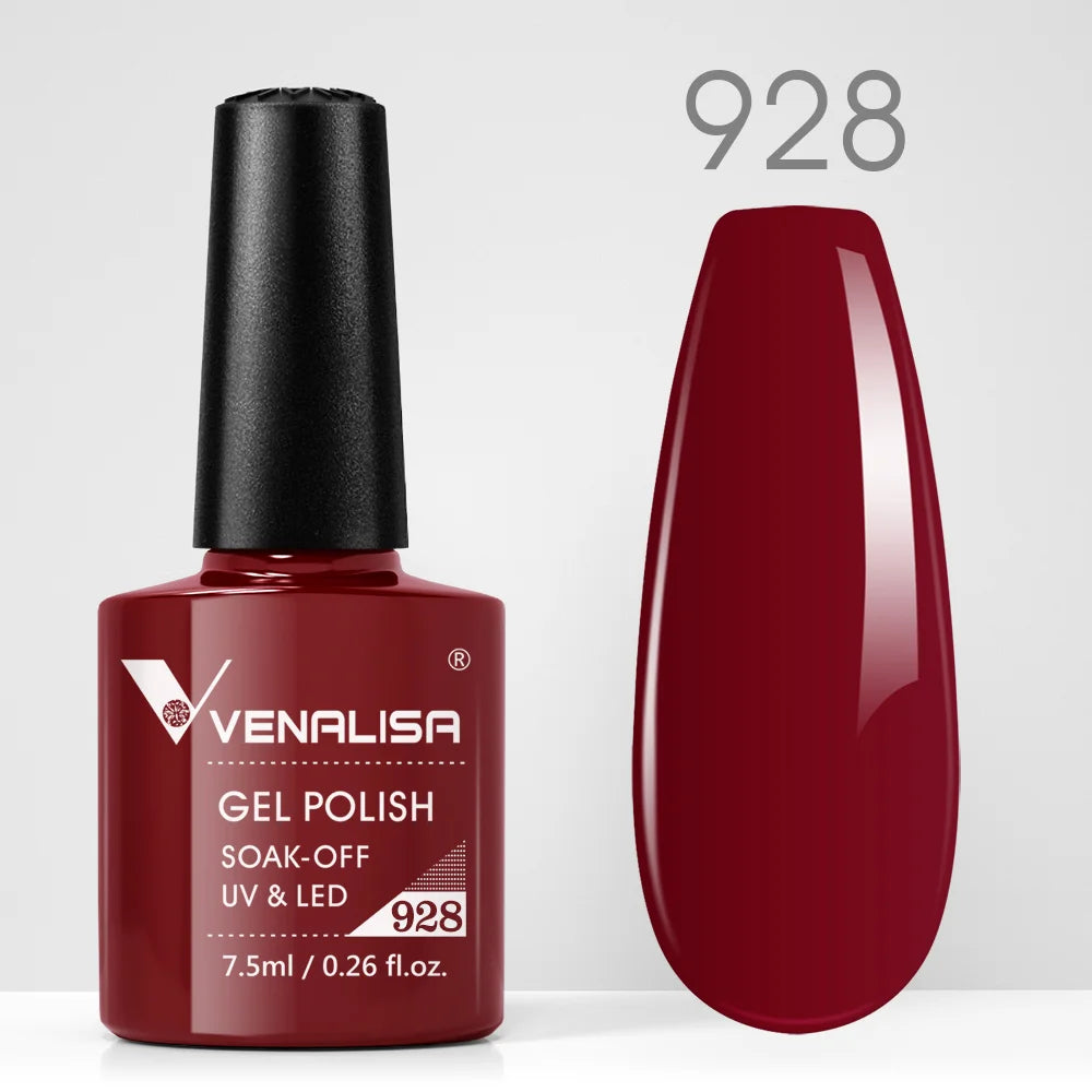 VENALISA Nail Gel Polish Semi Permanent Gellack Nail Art Salon TPO Free Glitter 7.5ml Soak off Organic UV LED Nail Gel Varnish