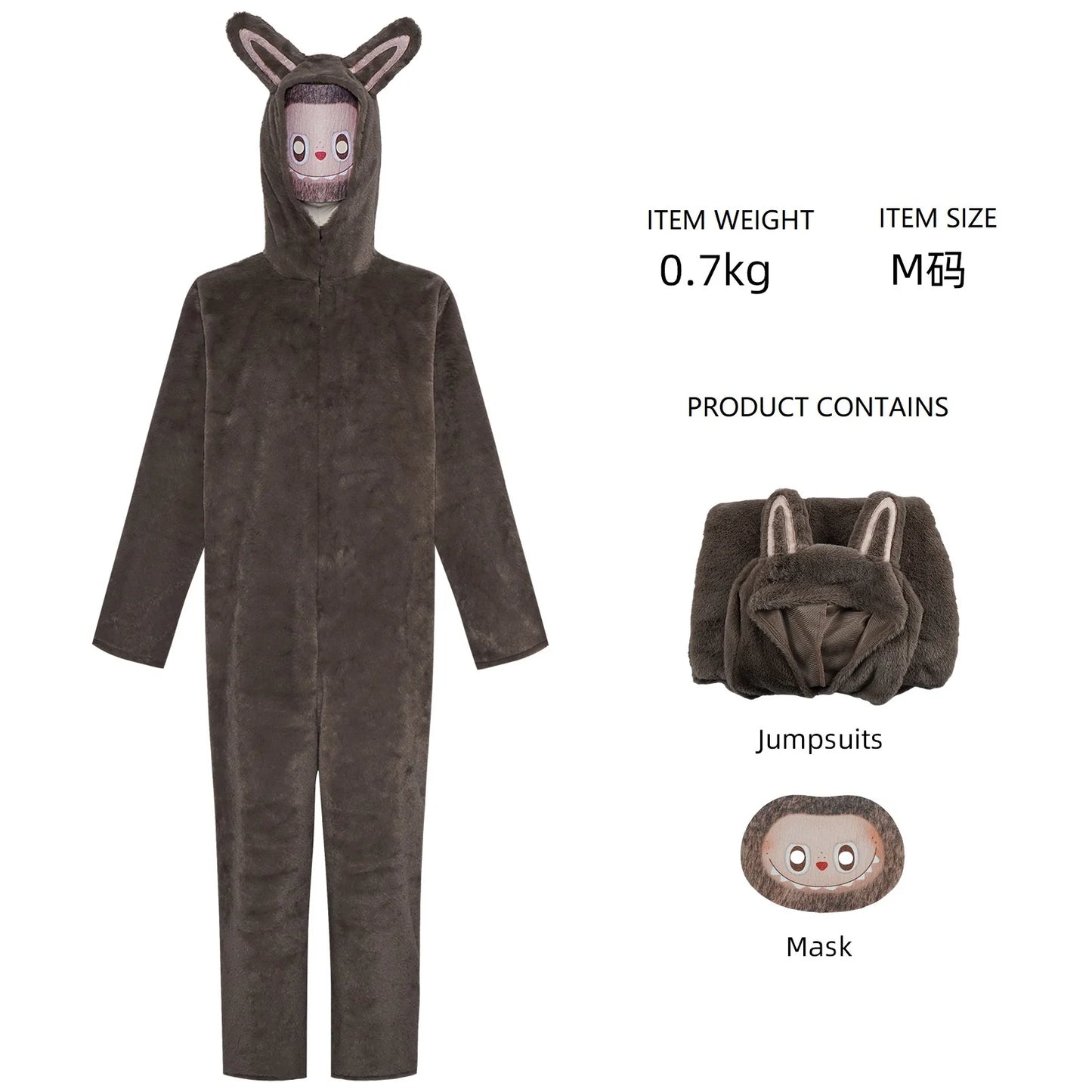 NEW Labubu cos costume Halloween Labbu adult children's one-piece cosplay anime stage performance costume