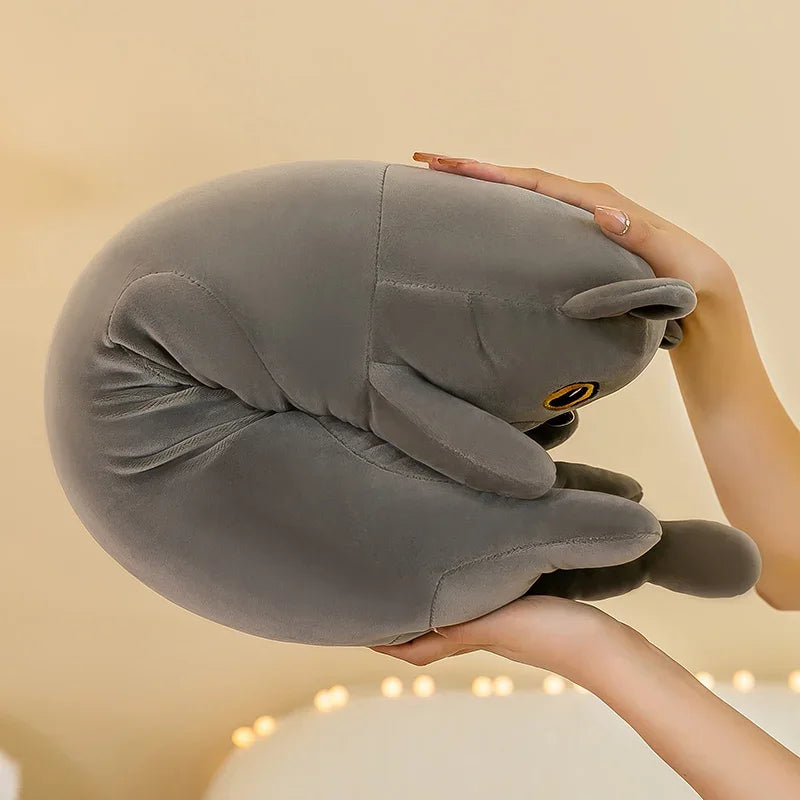 Cute  Cat Plush Toy Long Pink Brown Grey Sleeping Cats Leg Pillow Squishy Little Animal Doll Appeasing Plushie Gift