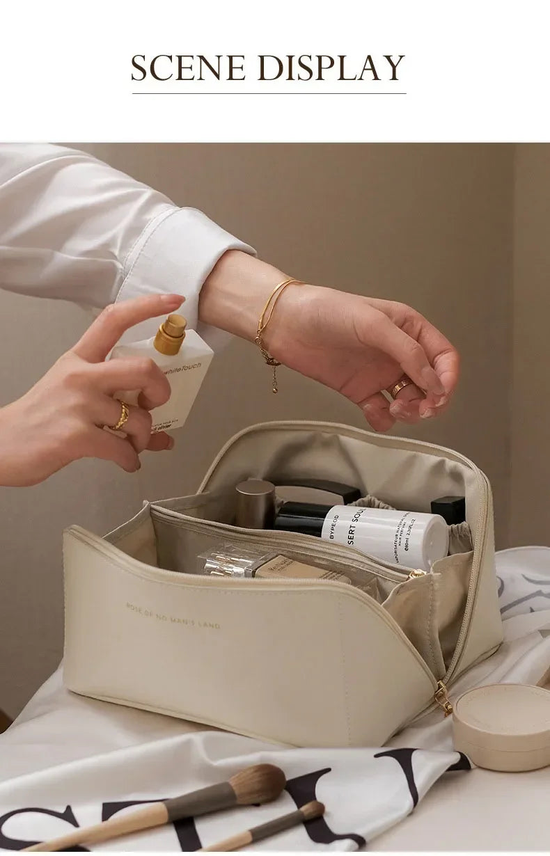 Makeup Bag Portable Large Capacity Beauty and Skincare Storage Bag High Appearance Level Waterproof Clutch Bag