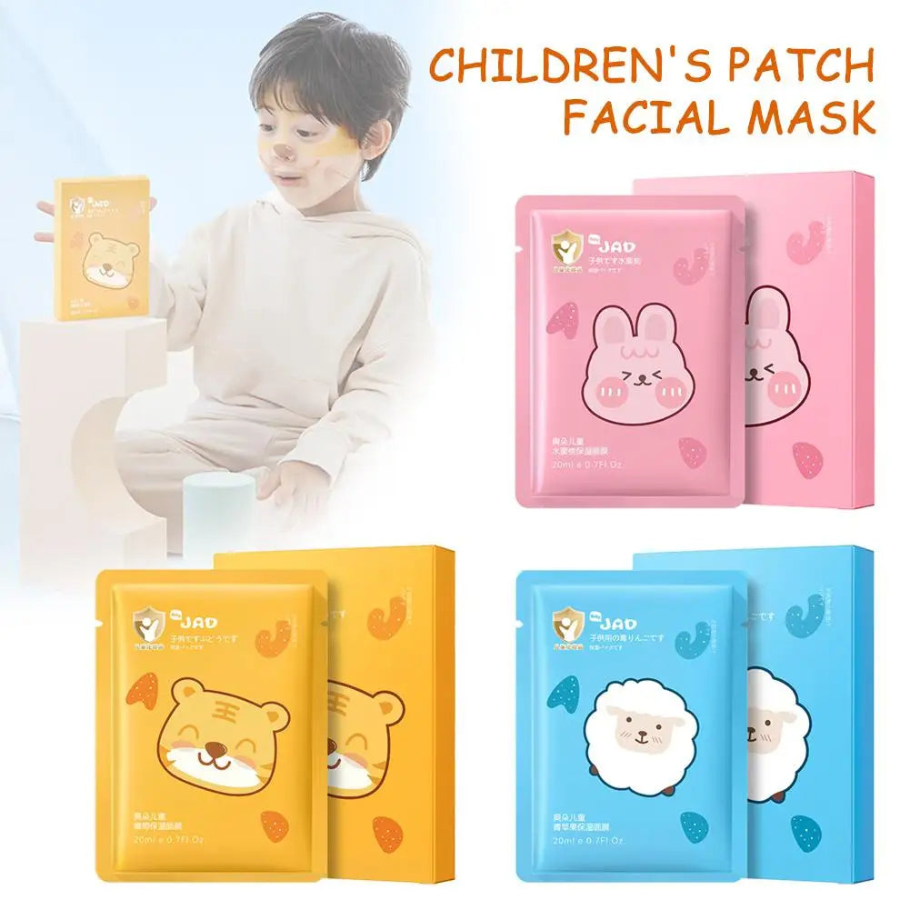 Cute Animal Cartoon Sheet Masks Childrens Spa Facial Masks Nourish For All Skin Types Gentle Moisturizing Brighten Mask Skincare