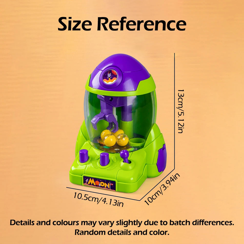 Mini Space Rocket grabbing machine ball,pincer Egg Twister Clip Doll Twister Scratching Machine Girl Boy Christmas Birthday Gift