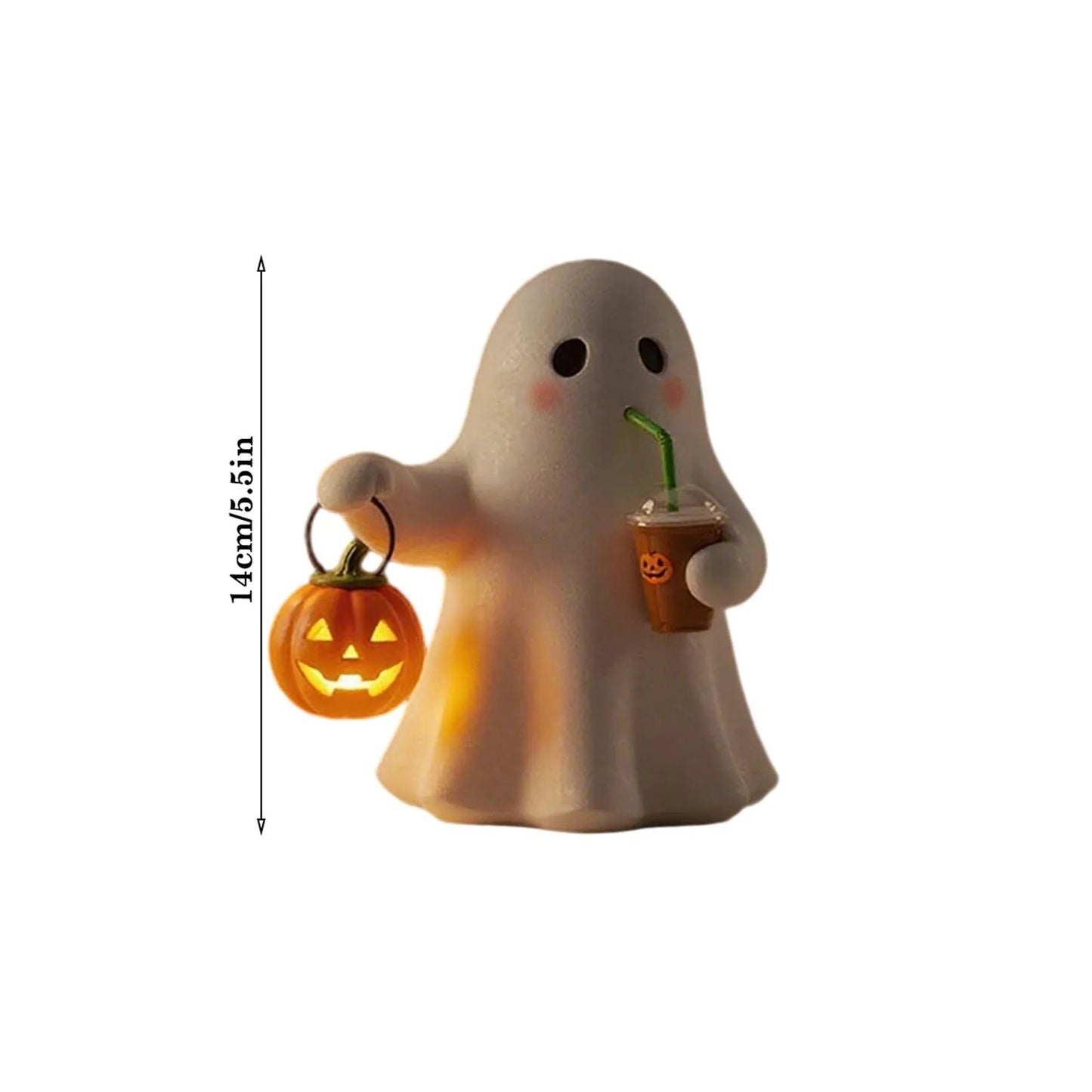 Cute Ghost/ Decoration Nightlight Resin Halloween Home Creative Crafts Decoration Atmosphere Halloween Decorations Home Decor