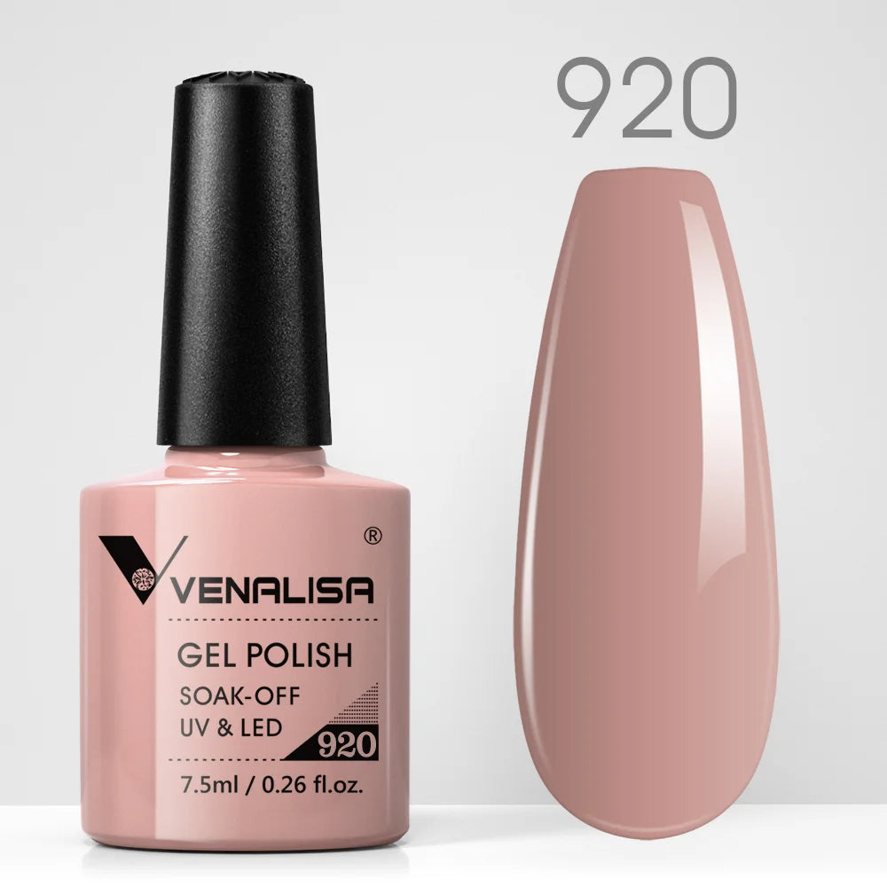 VENALISA Nail Gel Polish Semi Permanent Gellack Nail Art Salon TPO Free Glitter 7.5ml Soak off Organic UV LED Nail Gel Varnish