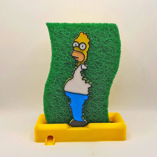 Funny Kitchen Storage Homer Simpsons Sponge Holder Sink Drain Rack Basket Household Supply Accessories Cocina Gadgets Cozinha
