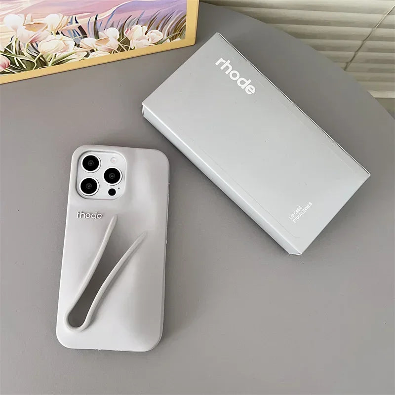 Hot Lemontini Phone Case for IPhone 11 12 13 14 15 16 17 Pro Max Plus 17 Air Lip Gloss Holder Silicone Matte Lipstick with Box