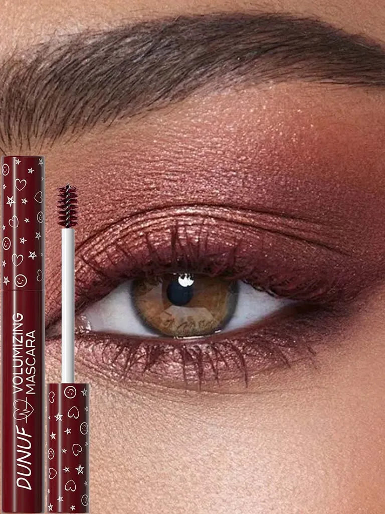 Red Mascara-Thick, Lengthened, Curling Waterproof Mascara, Suitable for All Skin Types-Anti-Smudge