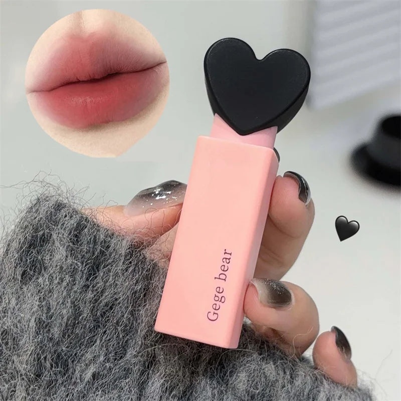Dream Love Heart Lipstick Velvet Matte Lip Mud Clay Lip Gloss Liquid Lip Tint Cream Pigment Long Lasting Silky Lips Cosmetics