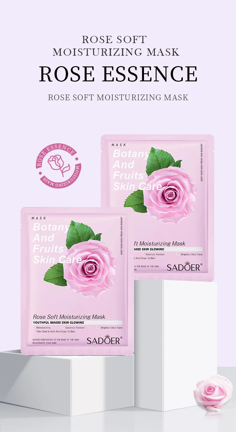 8pcs Natural Plant Face Mask Beauty Skincare Facial Masks Moisturizing Firming Hydrating Facial Mask Face Care Korean Cosmetics