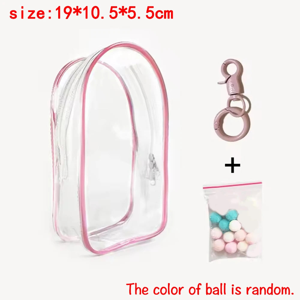 Labubu Mini 4.0 Transparent Protector Case Display Bag For Labubu V1 V2 V3 V4 Storage Bag Doll Outfit Accessories Only Case