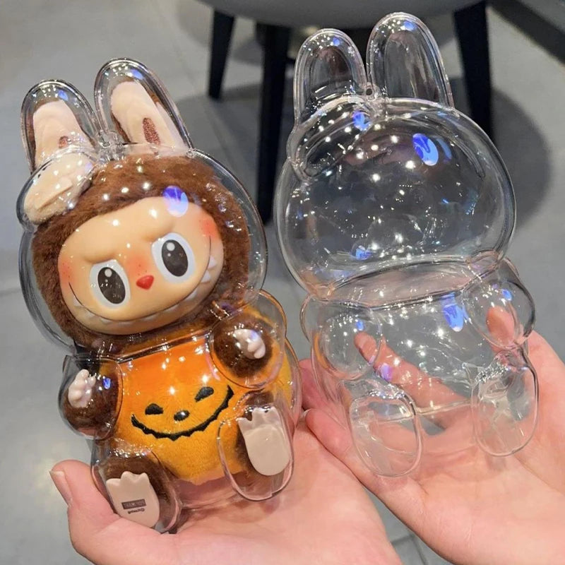 LABUBU Have A Seat Transparent Case Labubu Plastic Case Backpack Charms