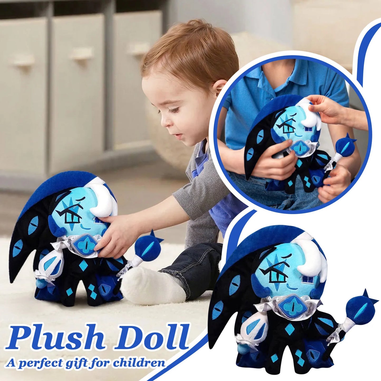 New Product cookie run:Kingdom Shadow Milk Cookie Plush Cookie Toy Running Gingerbread Man Dark Shadow Milk Biscuit Stuffed doll