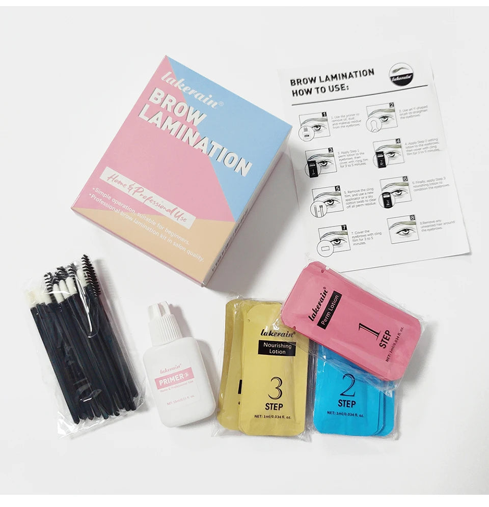 Brow Lamination Kit At Home DIY Eyebrow Lamination Kit Professional Eye Brow Perm Kit Instant DIY Eyebrow Lift Kit for Fuller