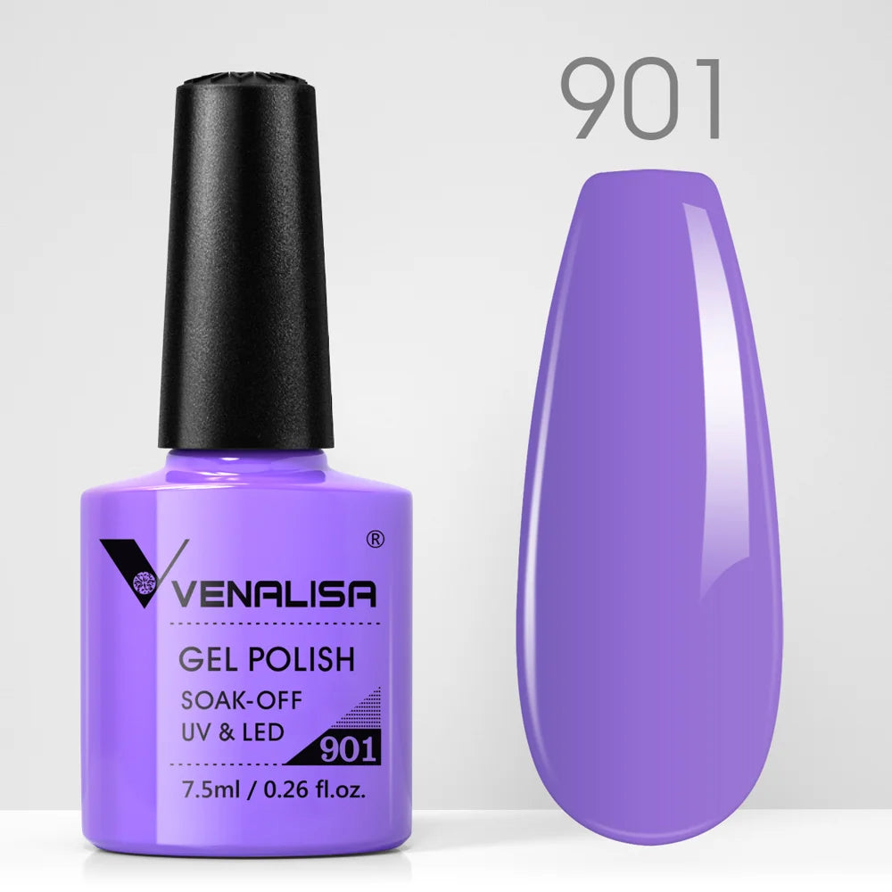 VENALISA Nail Gel Polish Semi Permanent Gellack Nail Art Salon TPO Free Glitter 7.5ml Soak off Organic UV LED Nail Gel Varnish