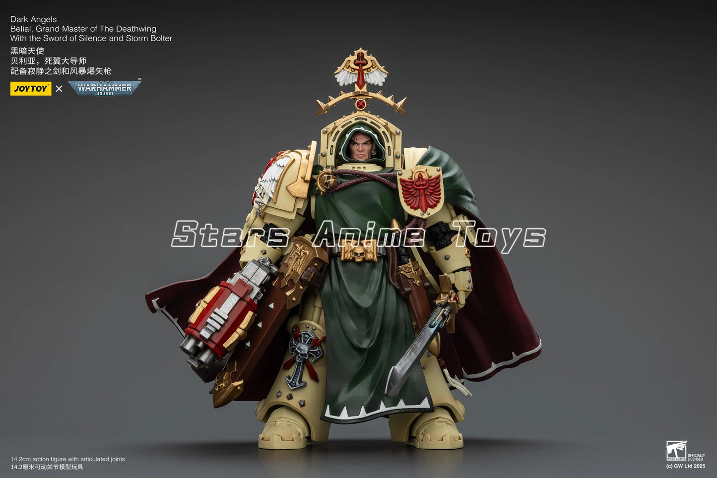 Warhammer 40000 Dark Angels Belial Grand Master of The Deathwing with The Sword of Silence and Storm Bolter