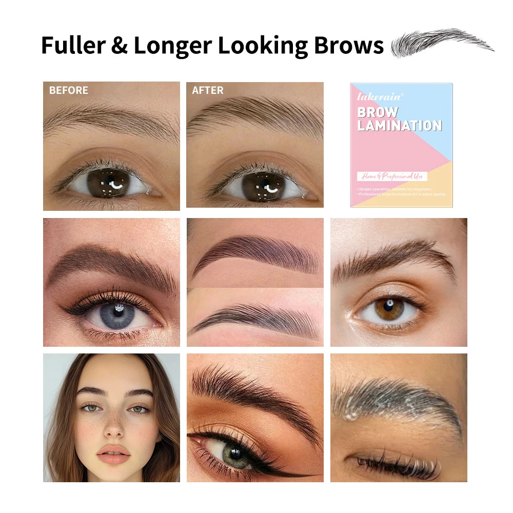 Brow Lamination Kit At Home DIY Eyebrow Lamination Kit Professional Eye Brow Perm Kit Instant DIY Eyebrow Lift Kit for Fuller