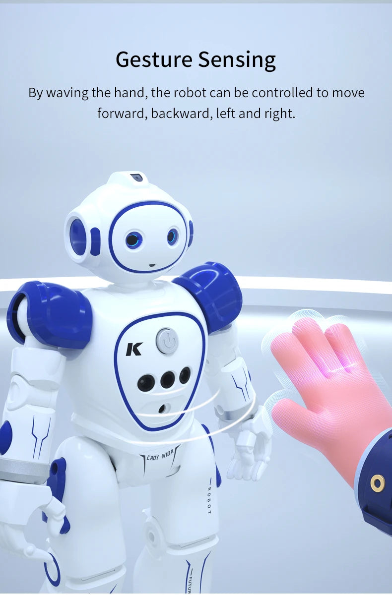 Robot Rc Emo Samrt Intelligent 2.4G Infrared Sensor Wireless Dance Music Robo Remote Control Programming Robot Toys for Girls