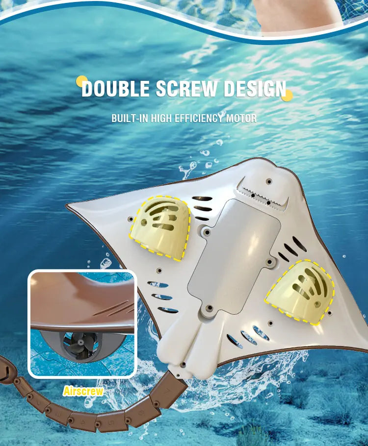 Remote Control Shark Toy Robots RC Animals Manta 2.4G Electric Sharks Children Kids Toys for Boys Swimming Pool Water Boat Ship