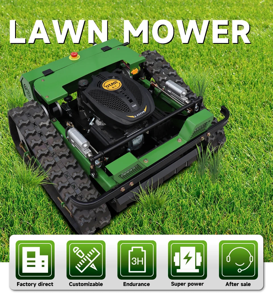 Intelligent control, professional and efficient commercial remote control self-propelled lawn mower, lawn management expert