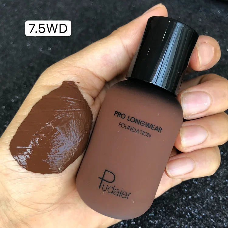 40ML Face Liquid Foundation Full Concealer Makeup Waterproof Base Brighten Whitening Cover Dark Circle Matte Foundation Cosmetic