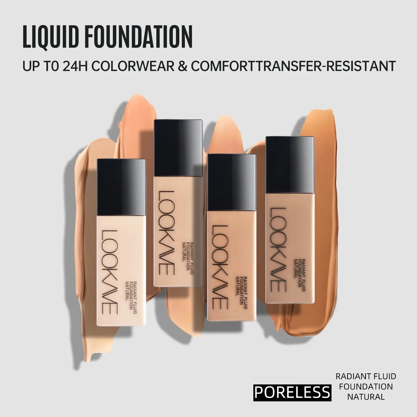 Breathable Matte Foundation Natural Nude Wheat Long Lasting Moisturizing Sweat-proof Liquid Concealer BB Cream for Women Makeup