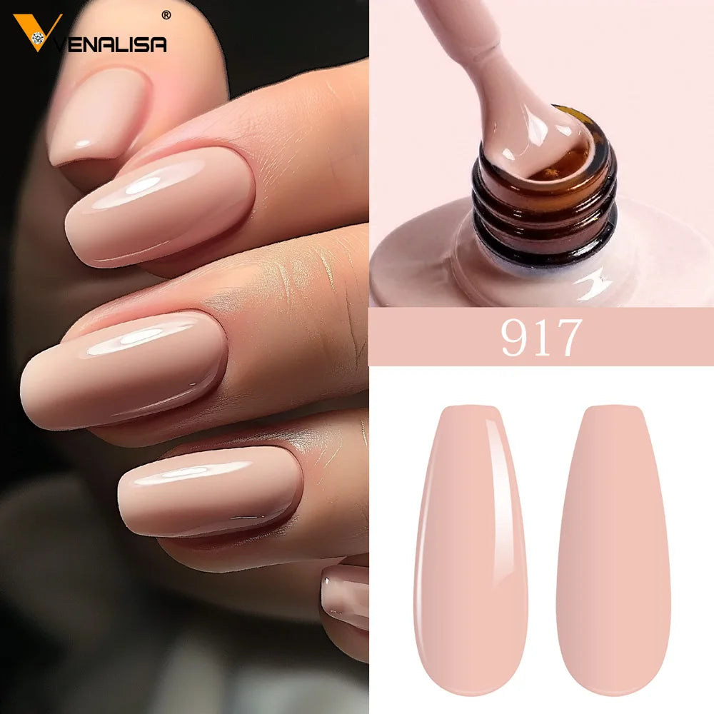 VENALISA Nail Gel Polish Semi Permanent Gellack Nail Art Salon TPO Free Glitter 7.5ml Soak off Organic UV LED Nail Gel Varnish