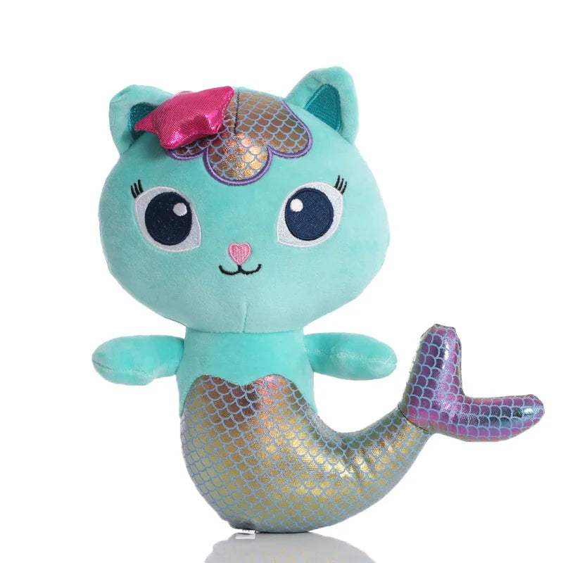 Gabby Dollhouse Plush Toy Mercat Cartoon Stuffed Animals Mermaid Car Cat Plushie Doll Kids