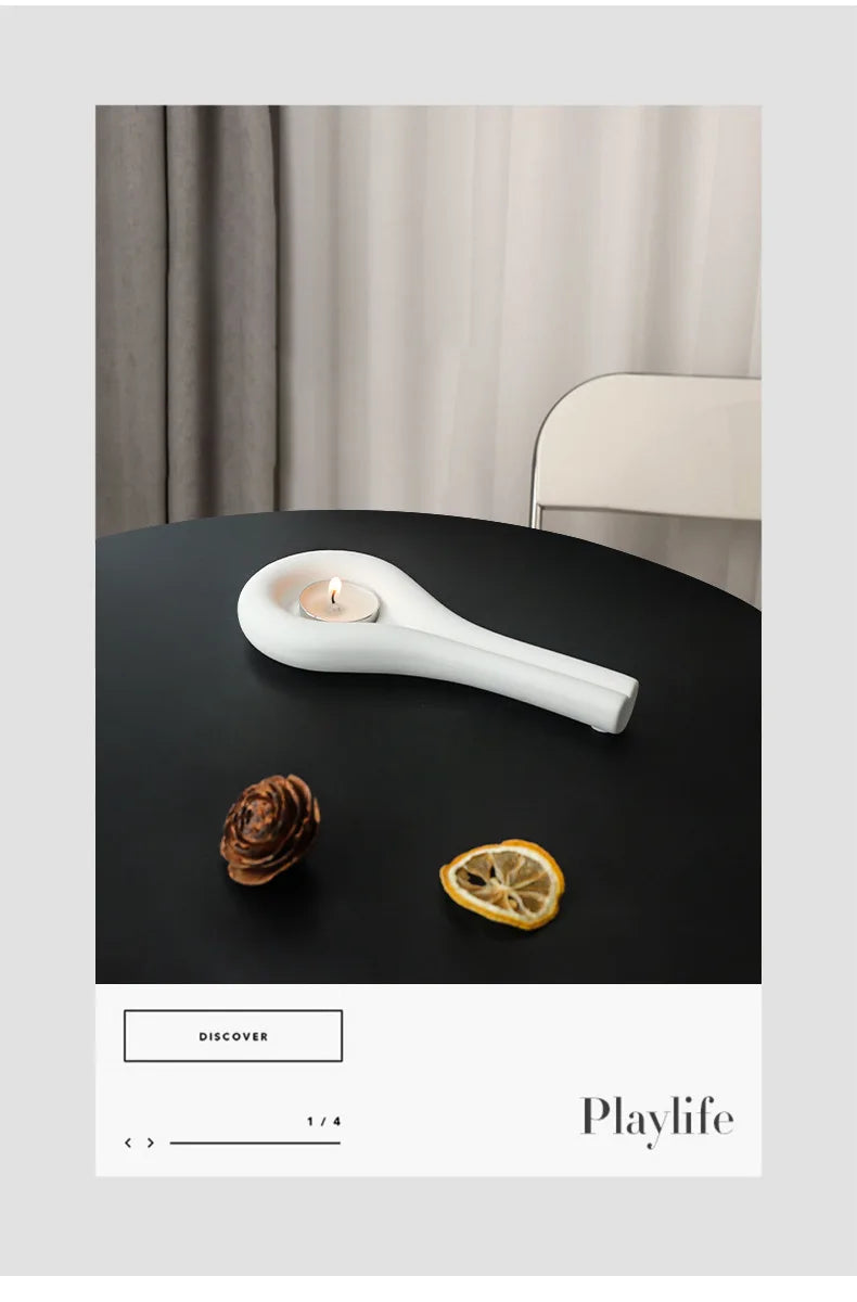 Nordic Ceramic Candlestick Holder