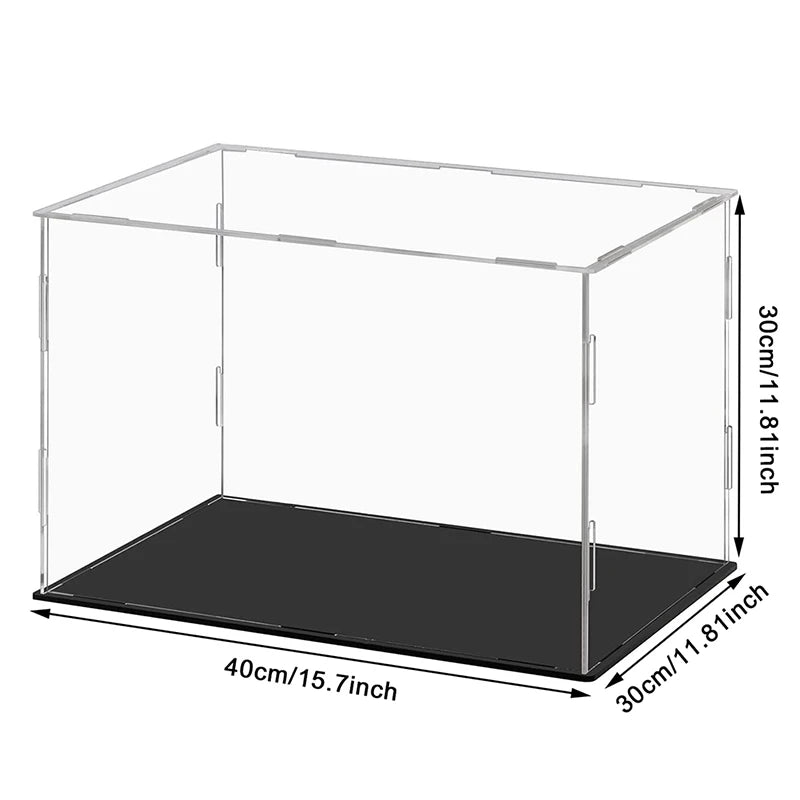 Clear Acrylic Display Case Dustproof Toy Car Trucks Vans Model Box Collection Storage Countertop Show Box