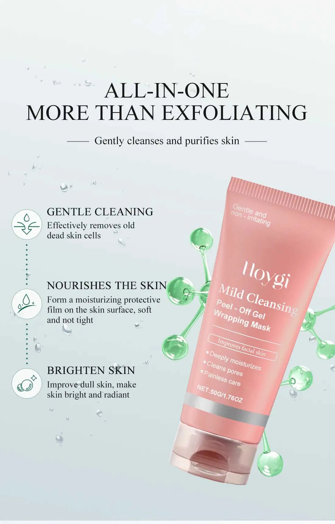 Deep Cleansing Mask Blackhead Remover Tear Pull Face Masks Moisturizing Oil Control Shrink Pore Improve Rough Skin Mud Mask