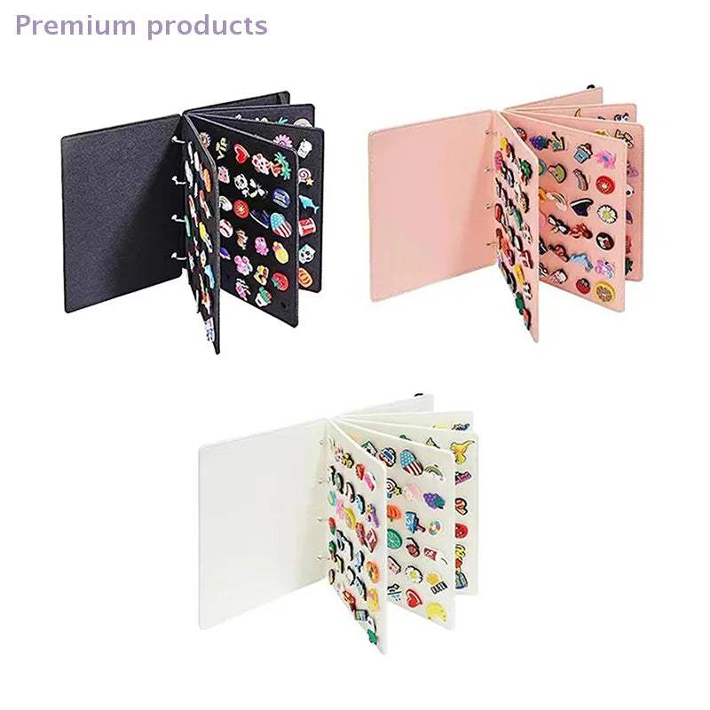 Practical Felt Pin Display Book Storage Case - Pin Organizer Bag Protective Cover Brooch Earring Storage Holder for Collectors